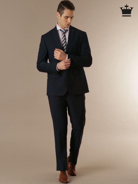

Louis Philippe Navy Single-Breasted Regular Ultra Fit Formal Suit, Navy blue