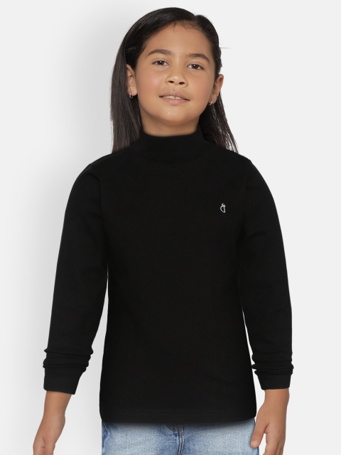 

Gini and Jony Girls Black Solid Top
