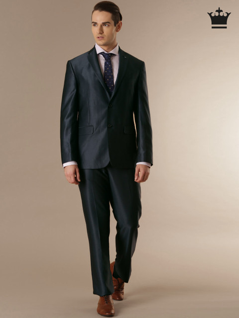 

Louis Philippe Navy Single-Breasted Ultra Fit Suit, Blue