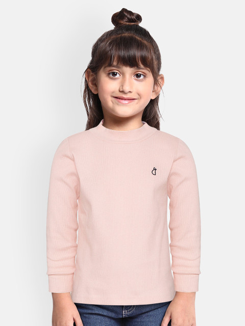 

Gini and Jony Girls Pink Solid Top