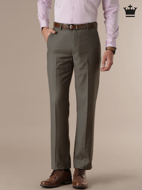 

Louis Philippe Grey Classic Fit Formal Trousers