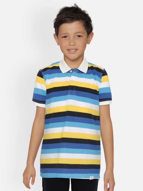 

Gini and Jony Boys Multicoloured Striped Round Neck T-shirt, Multi
