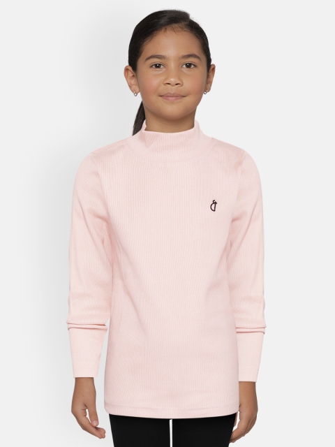 

Gini and Jony Girls Pink Solid Top