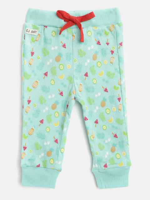 

Gini and Jony Boys Green Conversational Print Joggers