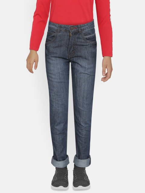 

Palm Tree Boys Blue Regular Fit Mid-Rise Clean Look Jeans
