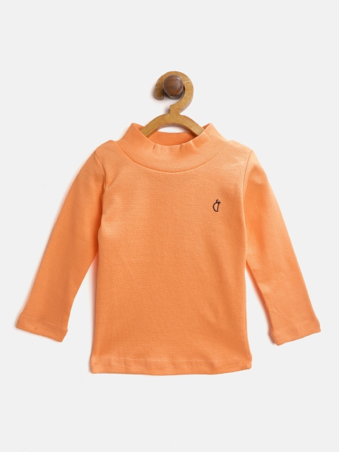 

Gini and Jony Girls Orange Solid Top