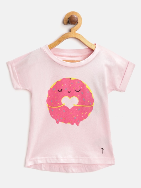 

Palm Tree Girls Pink & Red Printed Top