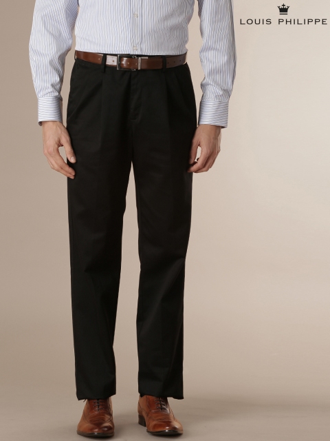 

Louis Philippe Black New Classic Fit Formal Trousers