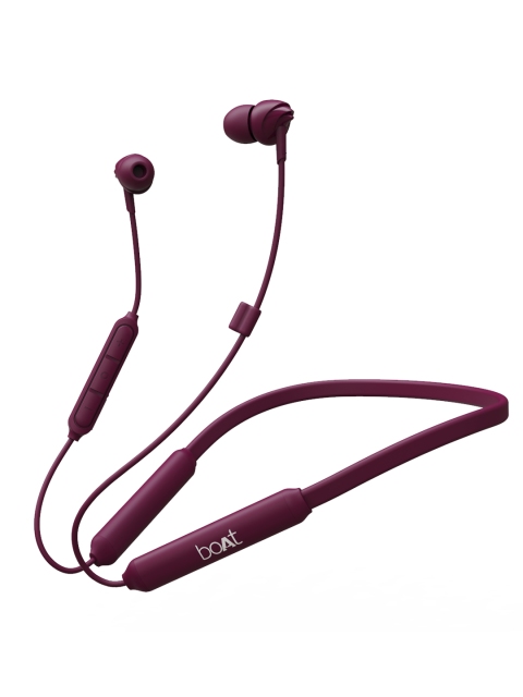 

boAt 100 Wireless Neckband Maroon with Super Extra Bass & Up to 30H Playback