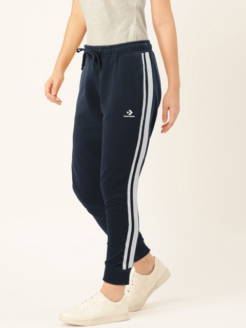 

Converse Women Navy Blue Solid Pure Cotton Joggers