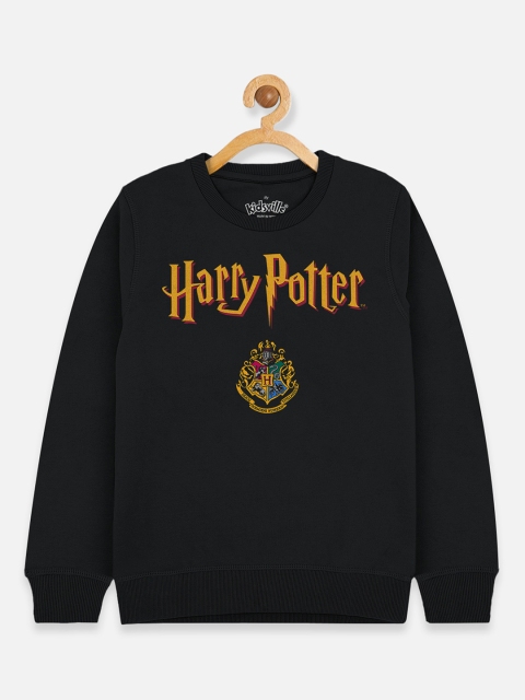 

Kids Ville Boys Black & Yellow Harry Potter Printed Sweatshirt