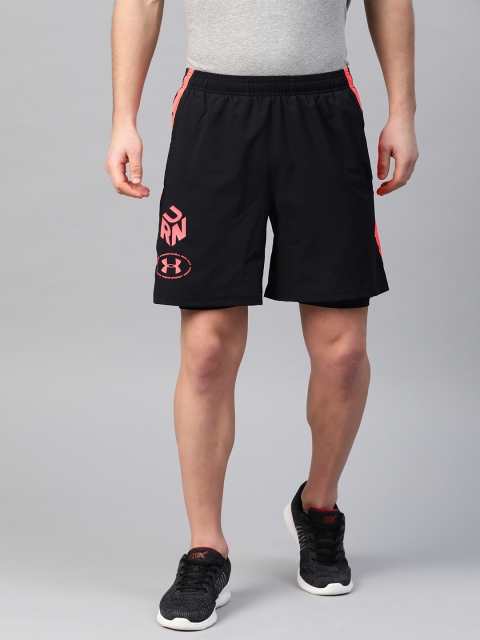 

UNDER ARMOUR Men Black M UA Launch SW 2-in-1 Get Out & Running Shorts
