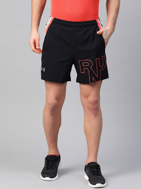 

UNDER ARMOUR Men Black UA M Launch SW 5'' Graphic Sports Shorts