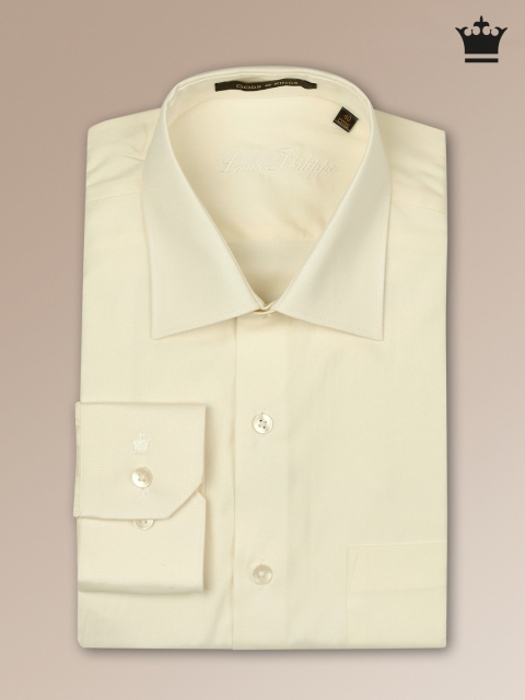 

Louis Philippe Cream-Coloured Classic Fit Formal Shirt, Off white