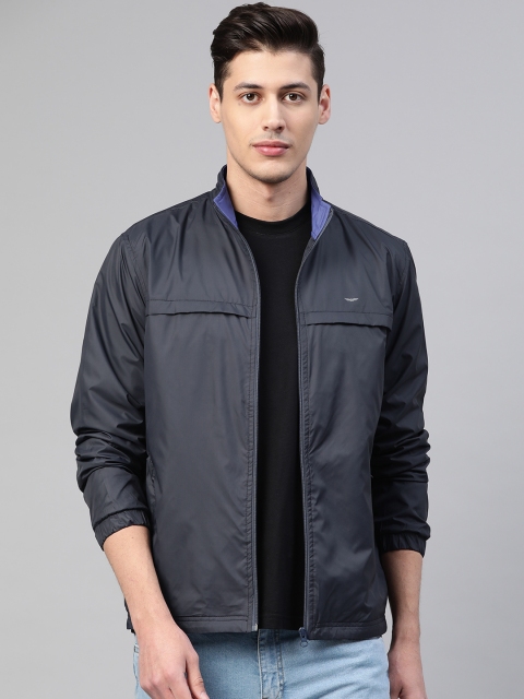 

Park Avenue Men Navy Blue Slim Fit Solid Tailored Jacket