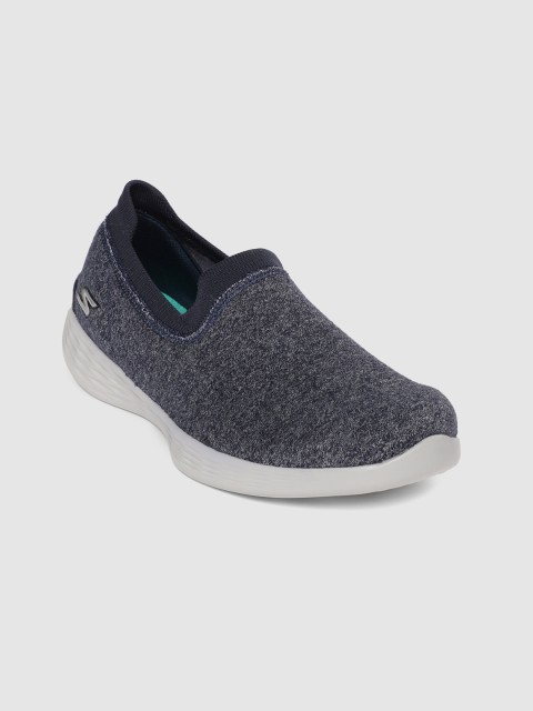 

Skechers Women Navy Blue & Grey YOU DEFINE - PERFECTION Slip-On Sneakers