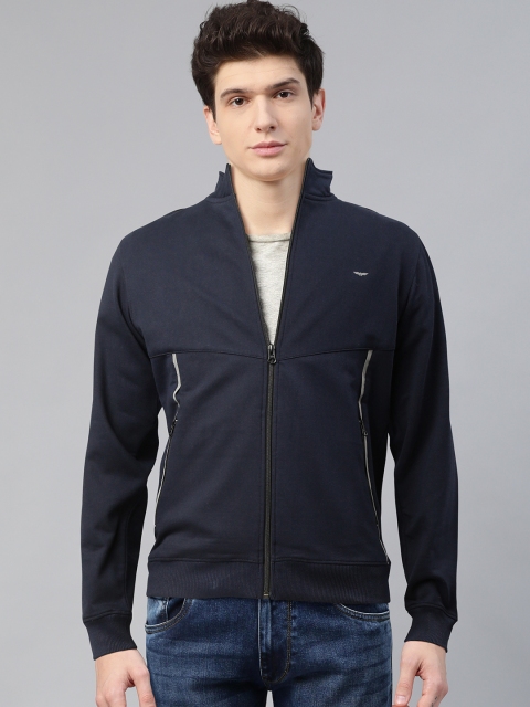 

Park Avenue Men Navy Blue Slim Fit Solid Sweatshirt