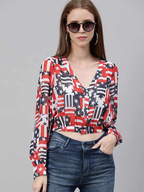 

Tommy Hilfiger Women White Printed Top