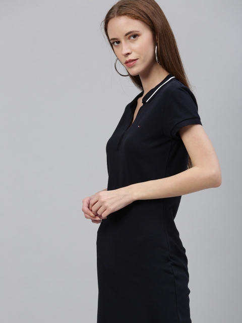 

Tommy Hilfiger Women Navy Blue Solid T-shirt Dress