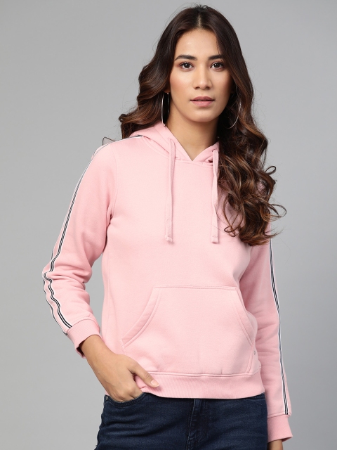 

Allen Solly Woman Pink Solid Hooded Sweatshirt