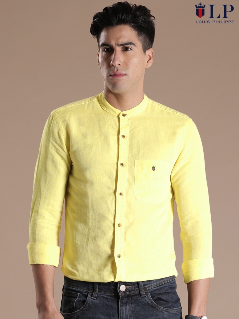 

Louis Philippe Sport Yellow Union SQ Slim Casual Shirt