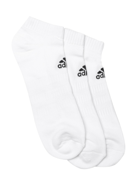 

ADIDAS Unisex Pack of 3 Cushioned Low Cut Socks, White