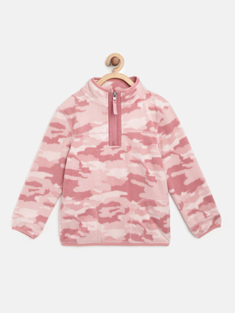 

Marks & Spencer Girls Pink Camouflage Print Fleece Sweatshirt