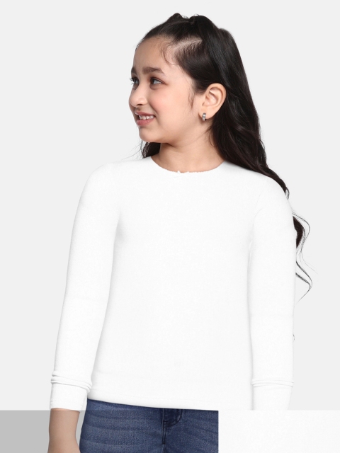 

Marks & Spencer Girls Pack of 2 White Solid Thermal Tops
