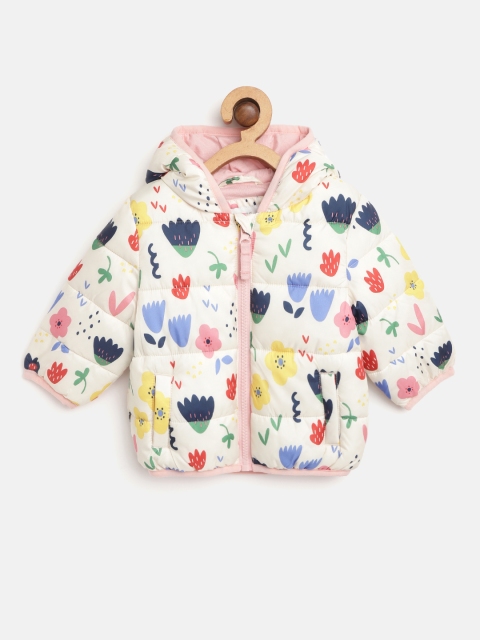 

Marks & Spencer Girls Multicoloured Floral Print Padded Jacket, Multi