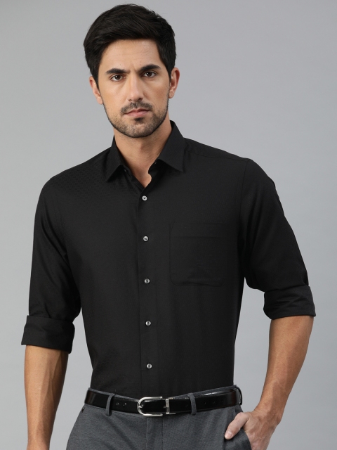 

Arrow Men Black Regular Fit Solid Pure Cotton Formal Shirt