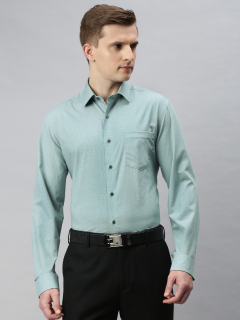 

Arrow New York Men Green Slim Fit Solid Formal Shirt