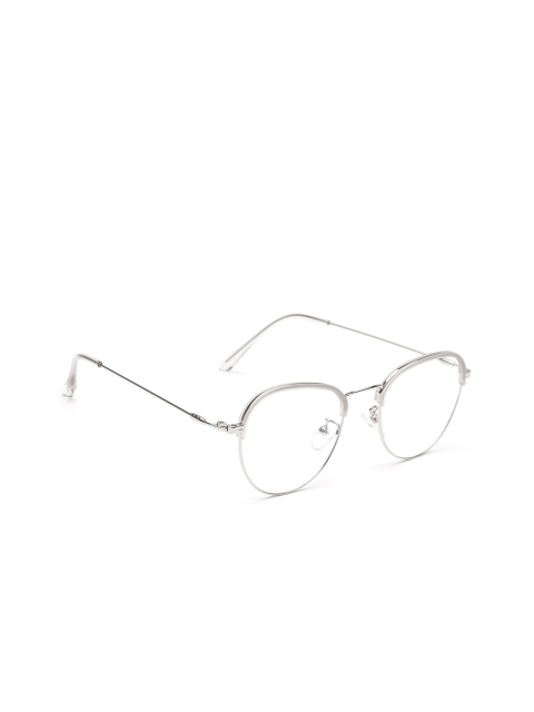 

COOLWINKS Unisex Silver-Toned Solid Full Rim Oval Frames E19B6720