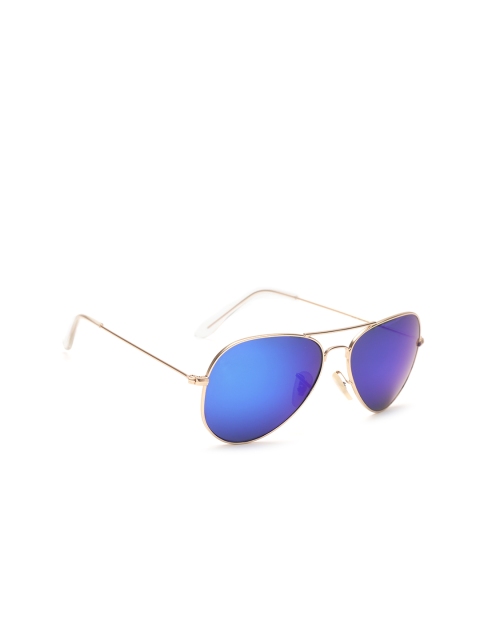 

COOLWINKS Unisex Mirrored Aviator Sunglasses S20D6299, Blue