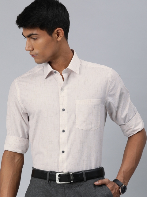 

Arrow Men White Slim Fit Cotton Rich Printed Formal Shirt