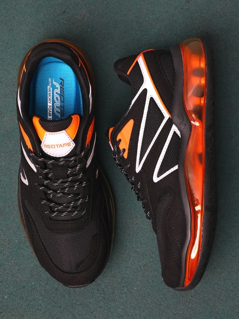 

Red Tape Men Black Air + Walking Shoes