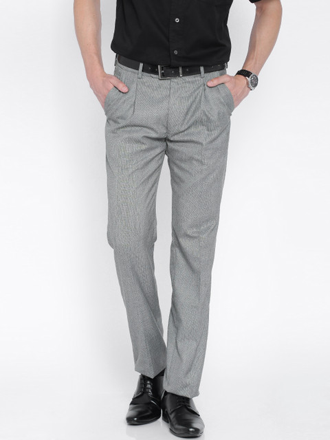 

Arrow Grey Smart Fit Formal Trousers