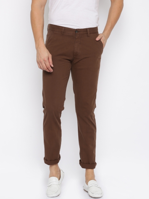 

Arrow Sport Men Brown Solid Chrysler Fit Flat-Front Trousers