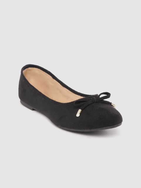 

Carlton London Women Black Solid Ballerinas