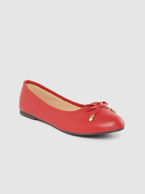 

Carlton London Women Red Solid Ballerinas