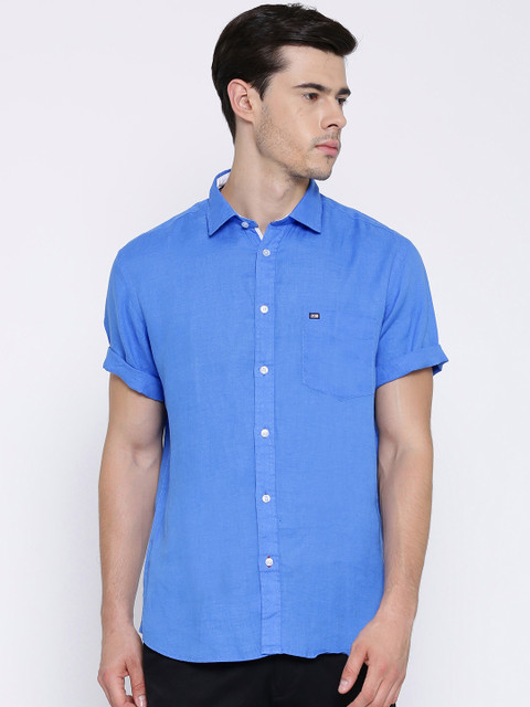 

Arrow Sport Blue Linen Casual Shirt