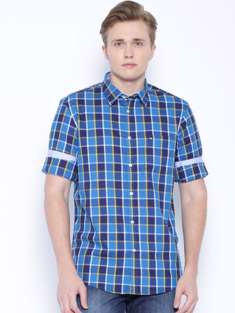 

Arrow Sport Blue Checked Hudson Fit Casual Shirt