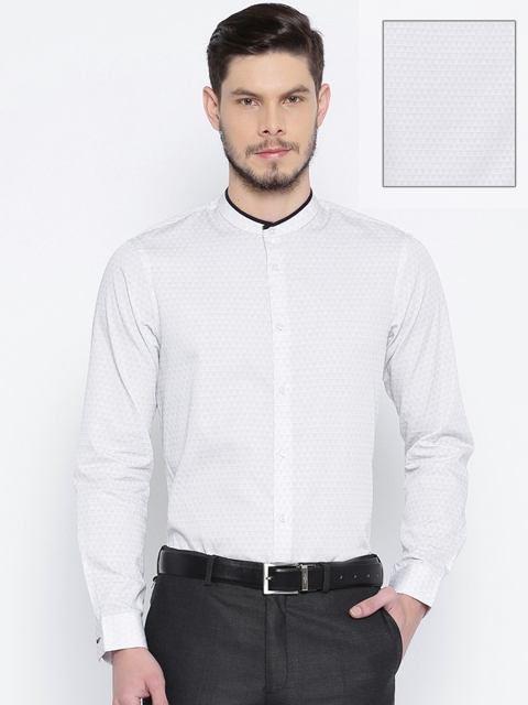 

Arrow New York White & Black Slim Fit Formal Shirt