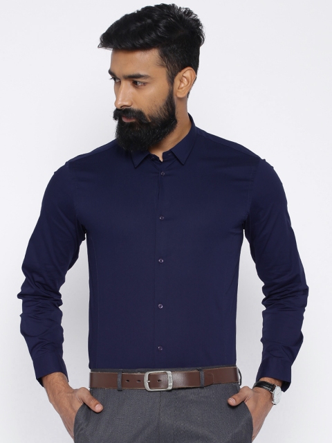 

Arrow New York Navy Snug Fit Smart Casual Shirt, Navy blue
