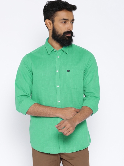 

Arrow Sport Green Linen Hudson Fit Casual Shirt