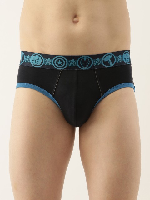 

Zoiro Men Navy Blue Solid Knitted Basic Briefs AZRMRVBM01