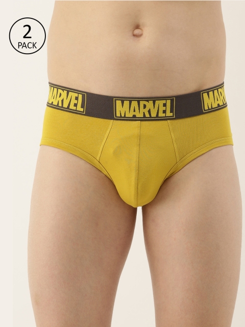 

Zoiro Men Yellow Pack Of 2 Basic Briefs Marvel # M11