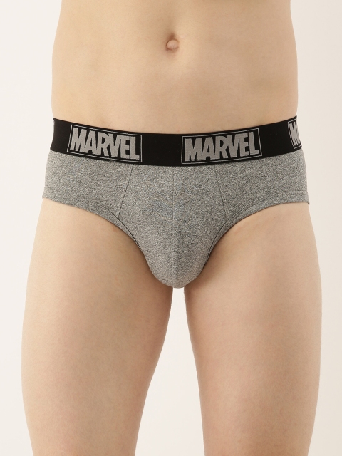 

Zoiro Men Grey Melange Solid Marvel Briefs AZRMRVBM11