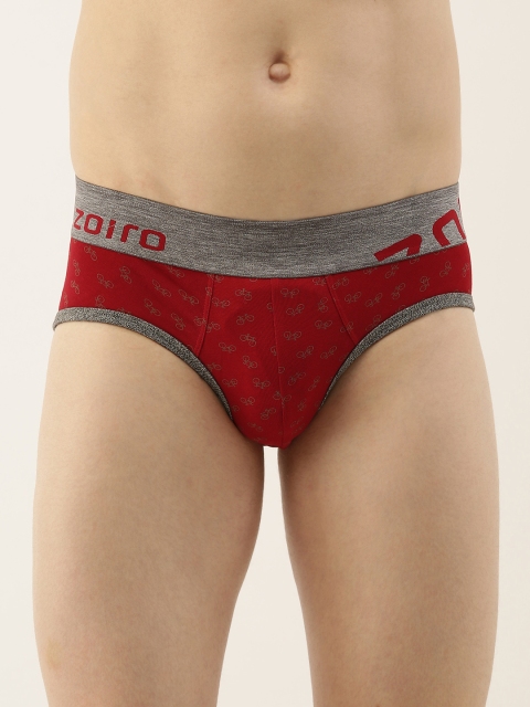 

Zoiro Men Red Printed Briefs AZLOBB1521