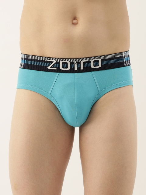 

Zoiro Men Blue Solid Briefs AZLOBB1101