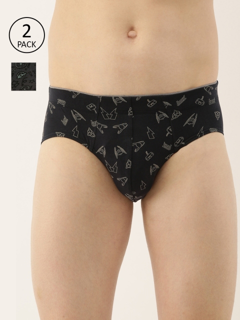 

Zoiro Men Pack of 2 Briefs, Black